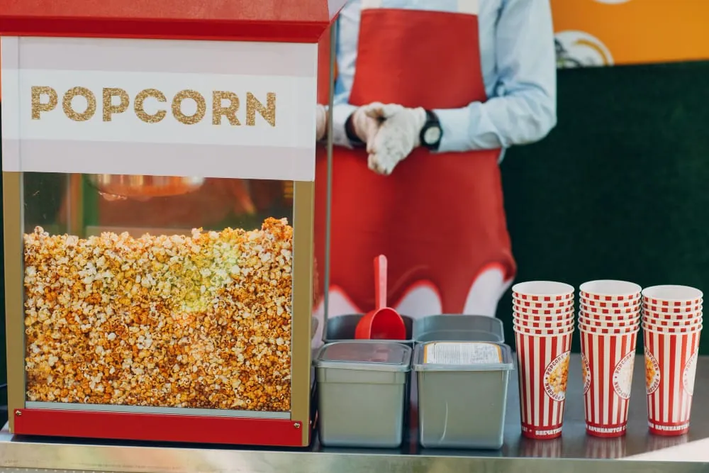 Popcorn machine rental for a kids birthday party in Toronto