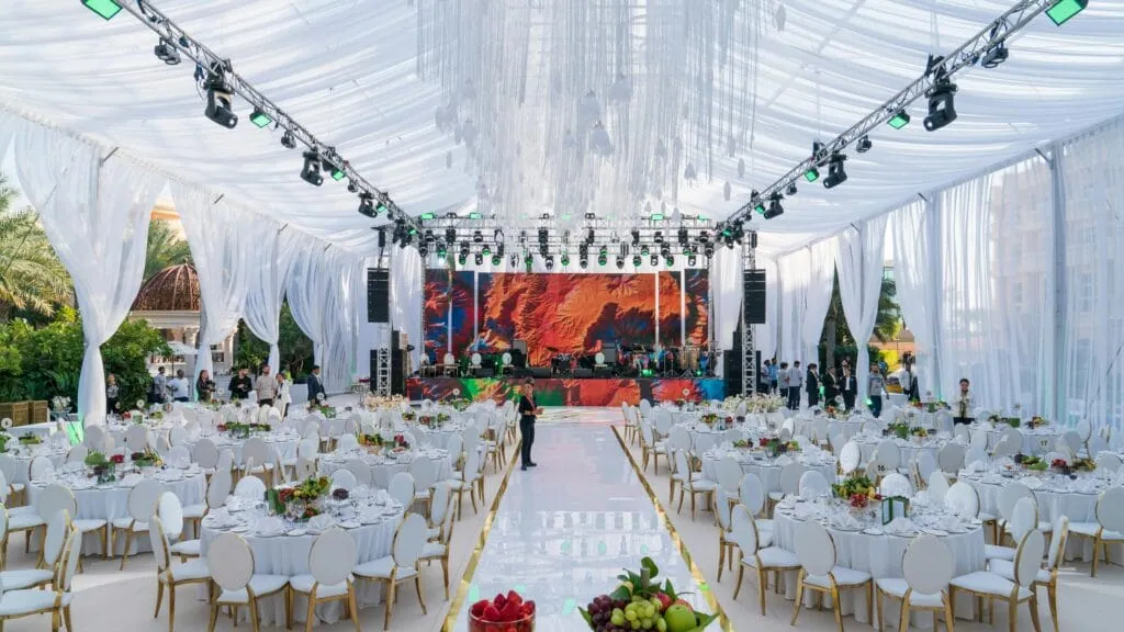 Party tents sized to stay under the Toronto tent permit limit